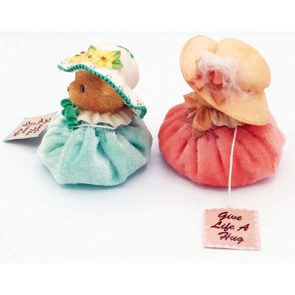 Lot of 2 Cherished Teddies Friends are Spice of Life and Give Life a Hug Vintage - Picture 7 of 14